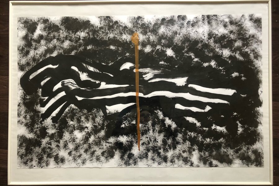 Veronika Hudcová, Tuš a zlatá, vyvolávací cena 3000,-